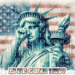 Arte de Protesto Lady Liberty no Primeiro de Maio – Pacote com 10 PNGs | Clipart em Aquarela 3000x3000px | Resista, Primeiro de Maio, WTF América | Fundos Transparentes
