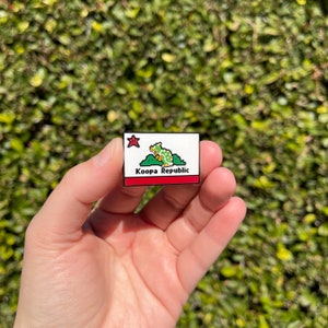 Koopa Bowser Pin, California Flag