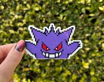 Purple ghost Peekaboo Sticker