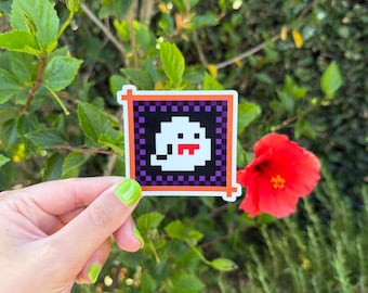Funny Boo Inspired Super Mario Sticker