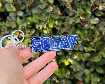 Swag So Gay Keychain, Acrylic, Gamer Gift
