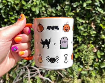 Halloween Coffee Mug | Cute | Kawaii | Gamer - 11oz