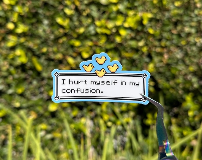 I Hurt Myself In My Confusion Sticker