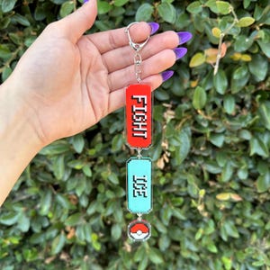 Fight and Ice Poke Keychain