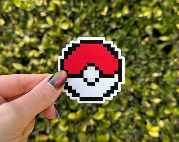 8 Bit Ball Sticker