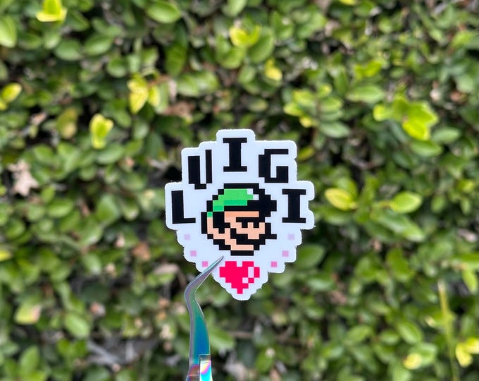 Luigi Super Mario Sticker
