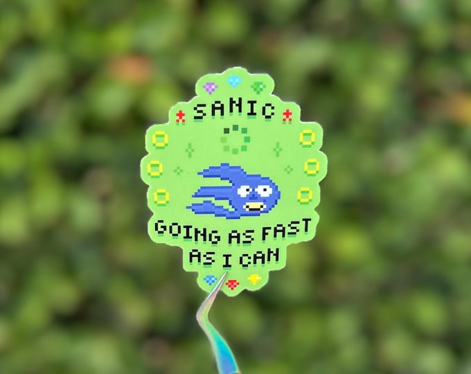 Sanic Sticker
