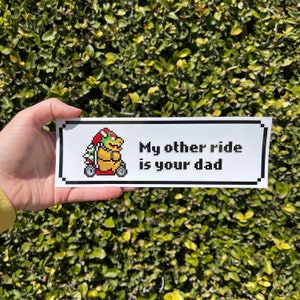 Naklejka na zderzak Bowser My Other Ride | Winyl 9”