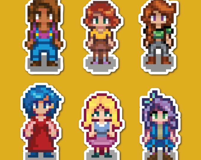 Stardew Valley Bachelorette stickers