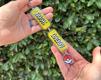 Custom Poke Keychain - Nerdy gift