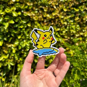 Sticker Surfing Electric Rat F U