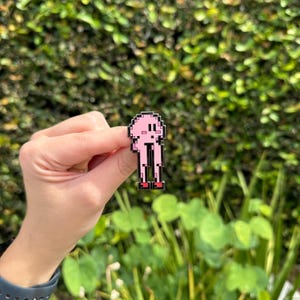 Kirby Long Legs Pin, Gamer Pins, Funny Pins