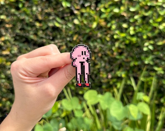 Kirby Long Legs Pin, Gamer Pins, Funny Pins