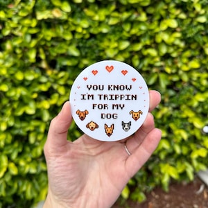 Pegatina de perro de Stardew Valley