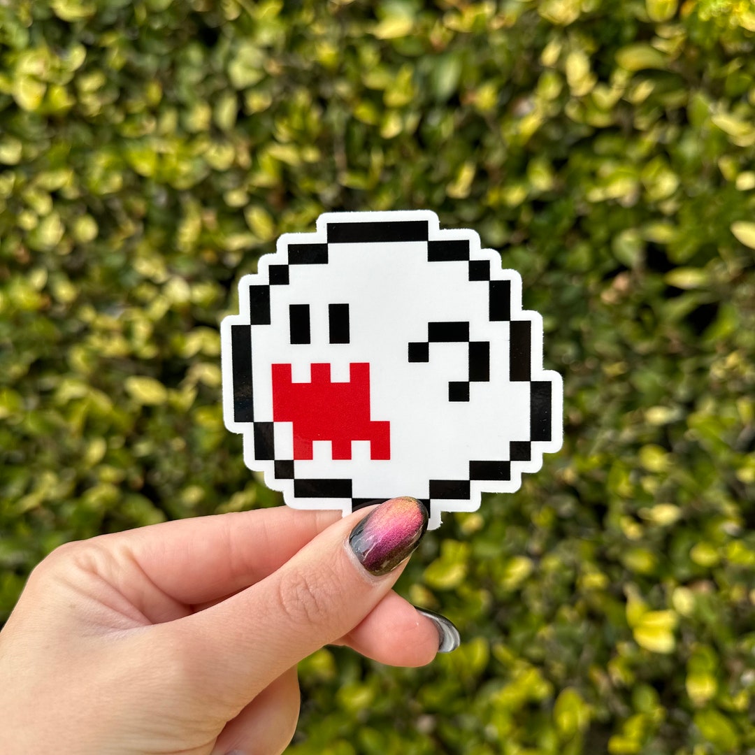 Boo Super Mario Sticker - Etsy