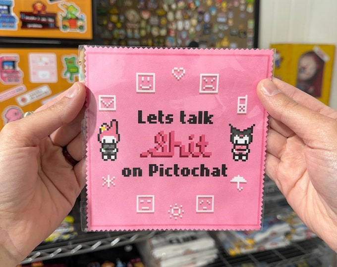 Kawaii Microfiber Cloth - Glasses, tablet, laptop, Gamer Girl Gift