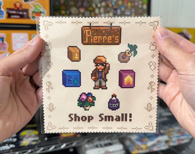 Stardew Valley Pierre’s Microfiber Cloth - Glasses, tablet, laptop