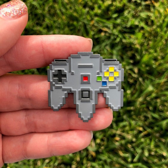 Nintendo 64 Pin Video Game Pin 8 Bit Etsy