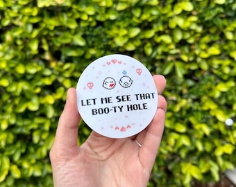 Boo Super Mario Booty Sticker
