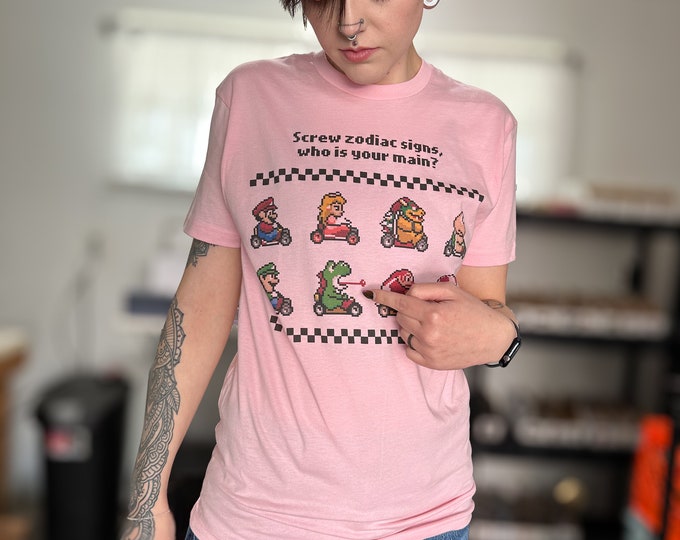 Mario Kart Zodiac Sign Shirt