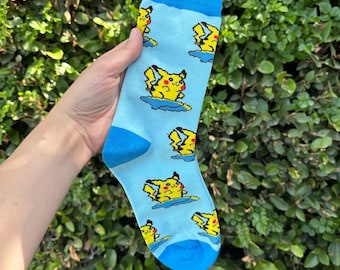 Surfing Rat Socks, Comfy, Unisex Cotton Socks