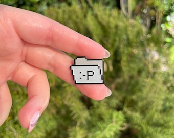 Computer File Enamel Pin