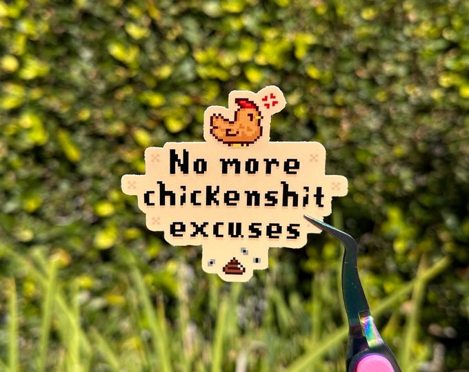 Stardew Valley Sticker Chicken Excuses