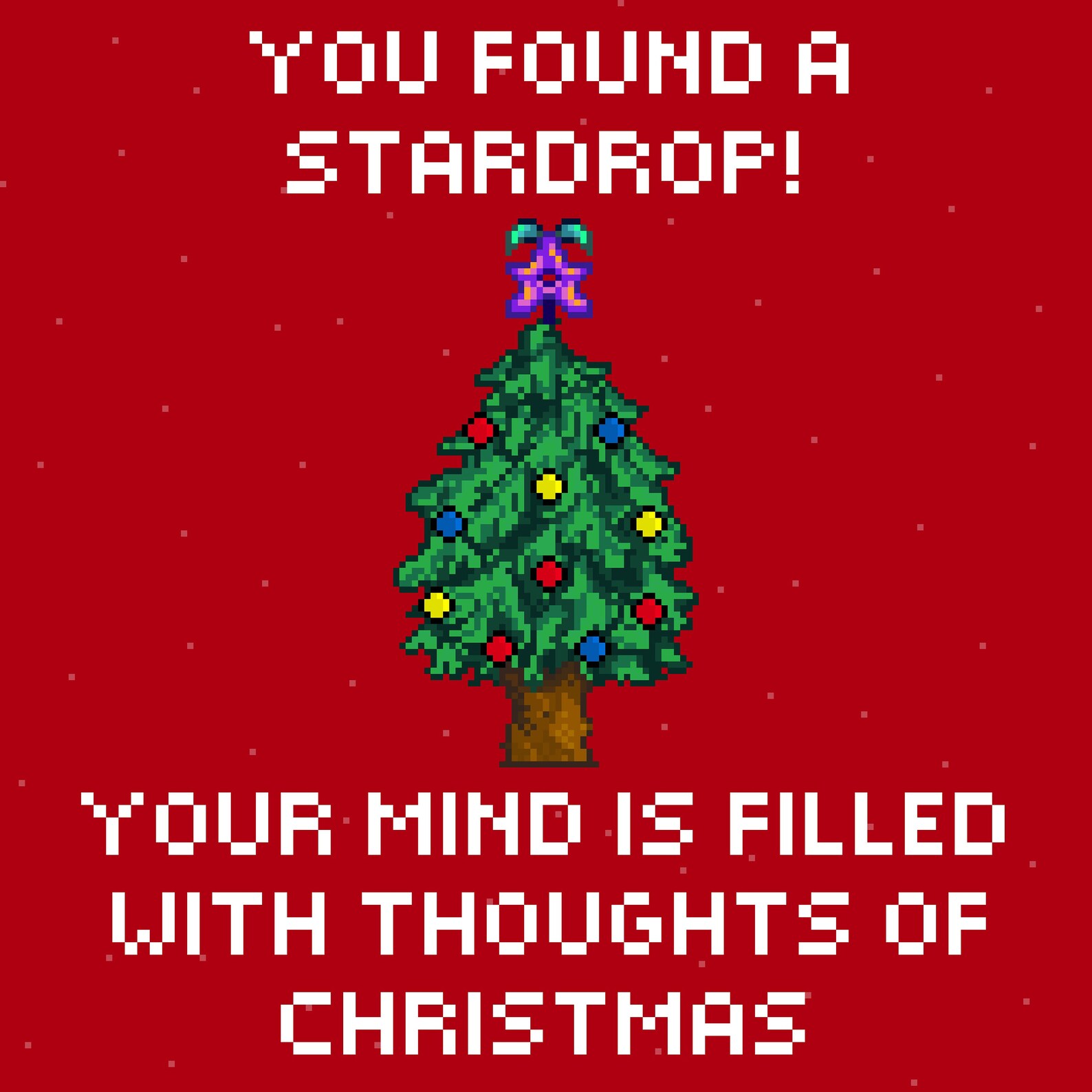 Stardew Valley Christmas card 4x6 Etsy