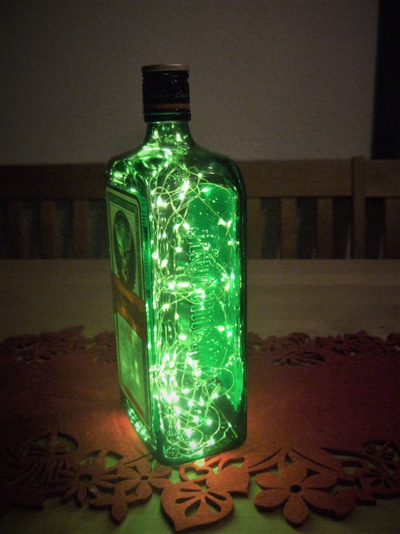 Jägermeister Bottle in Various Sizes With 100 Leds Illuminated in