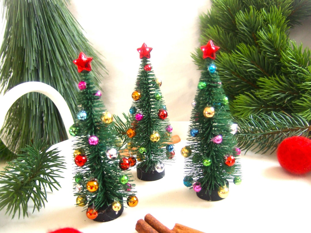 1 geschmückter Mini Weihnachtsbaum Tannenbaum Christbaum Etsy.de