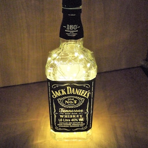 Jack Daniels Whiskey bottle 1L illuminated 100LED white or colorful