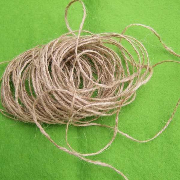 30 m Jute Schnur Band dünn ca. 1 mm