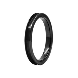 Ceramic Ring Core Blank - 3mm - Black