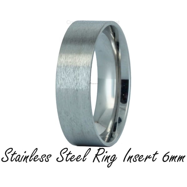 Stainless Steel Ring INSERT  -  6mm