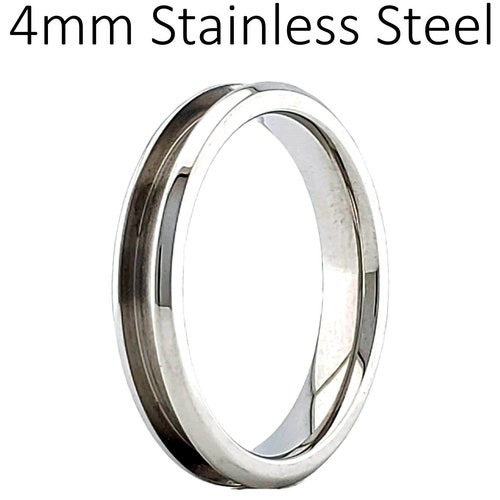 Bulk Ring Core Blanks 8mm 5 Pack Stainless Steel Etsy