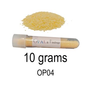 Bulk Crushed Lemon Yellow Opal 10 Grams OP04