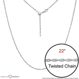 Twisted Adjustable Designer Silver Chain Jewelry 22&quot;