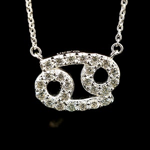 Zodiac .960 Silver Moissanite Diamond Necklace