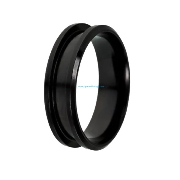 6mm Black Ceramic Ring Core Blank