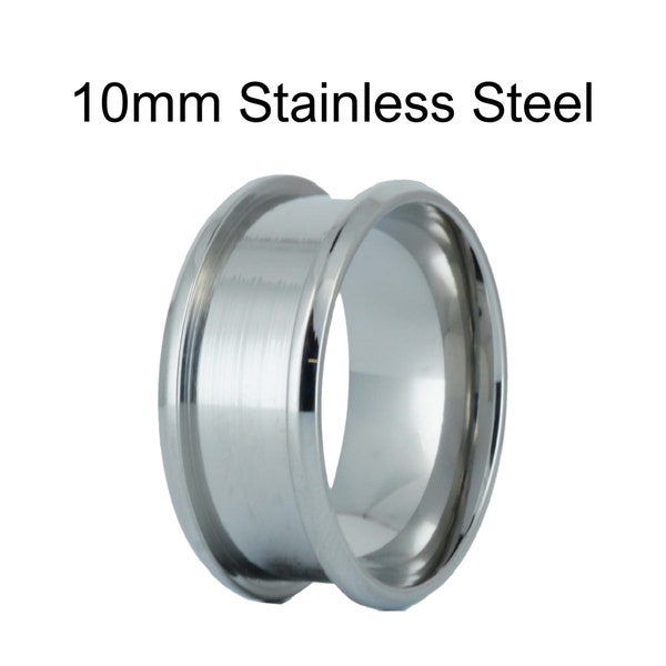 Stainless Steel Ring Core Blank - 10mm