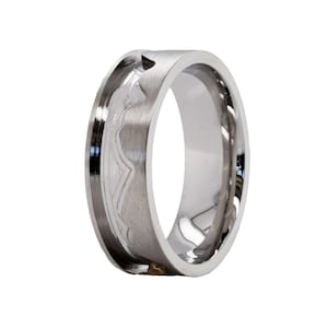 8mm Rocky Mountain Ring Stainless Steel Ring Core Blank For Inlay