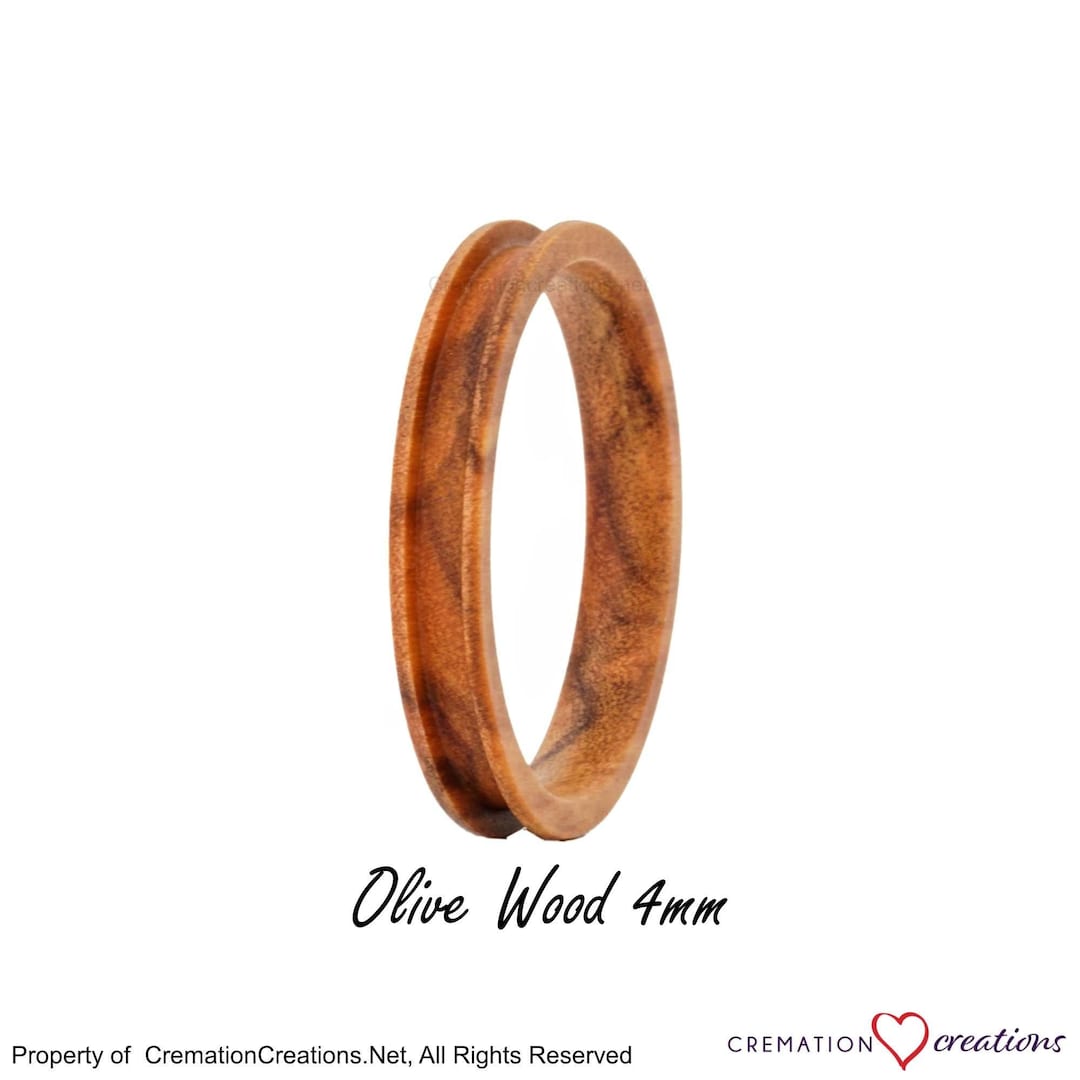 4mm Olive Wood Ring Blank Etsy
