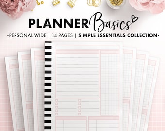 Planify Pro, Personal Wide, Planner Basics