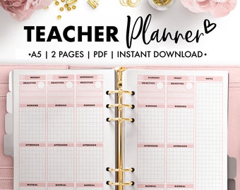 Teacher's 6 Subject Printable Planner Templates Bundle - Etsy