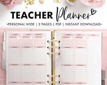 Planify Pro, Personal Wide, Teacher Planner