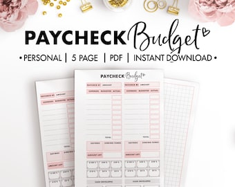 Planify Pro, Personal, Paycheck Budget