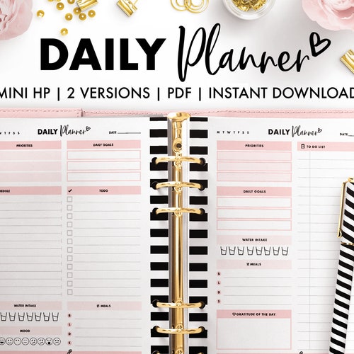 Mini HP Daily Planner Etsy