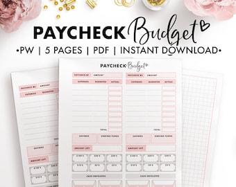 Planify Pro, PW, Paycheck Budget