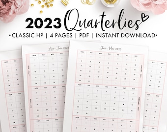 Planify Pro, Classic HP, 2023 Quarterlies, Year at a Glance