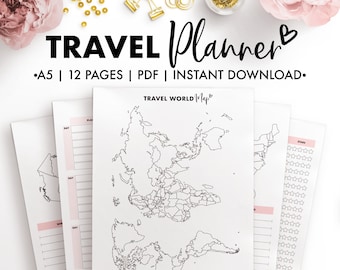 Planify Pro, A5, Travel Planner